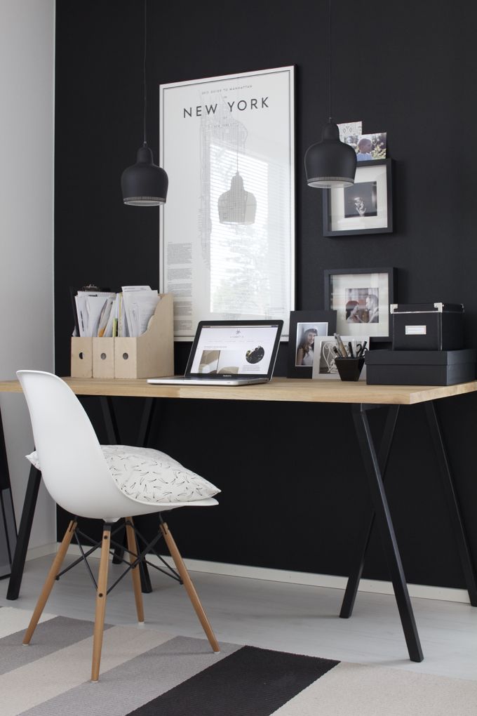 Zo maak je van je woonkamer ook je kantoor alles om van je huis ... Bureau kastenwand woonkamer